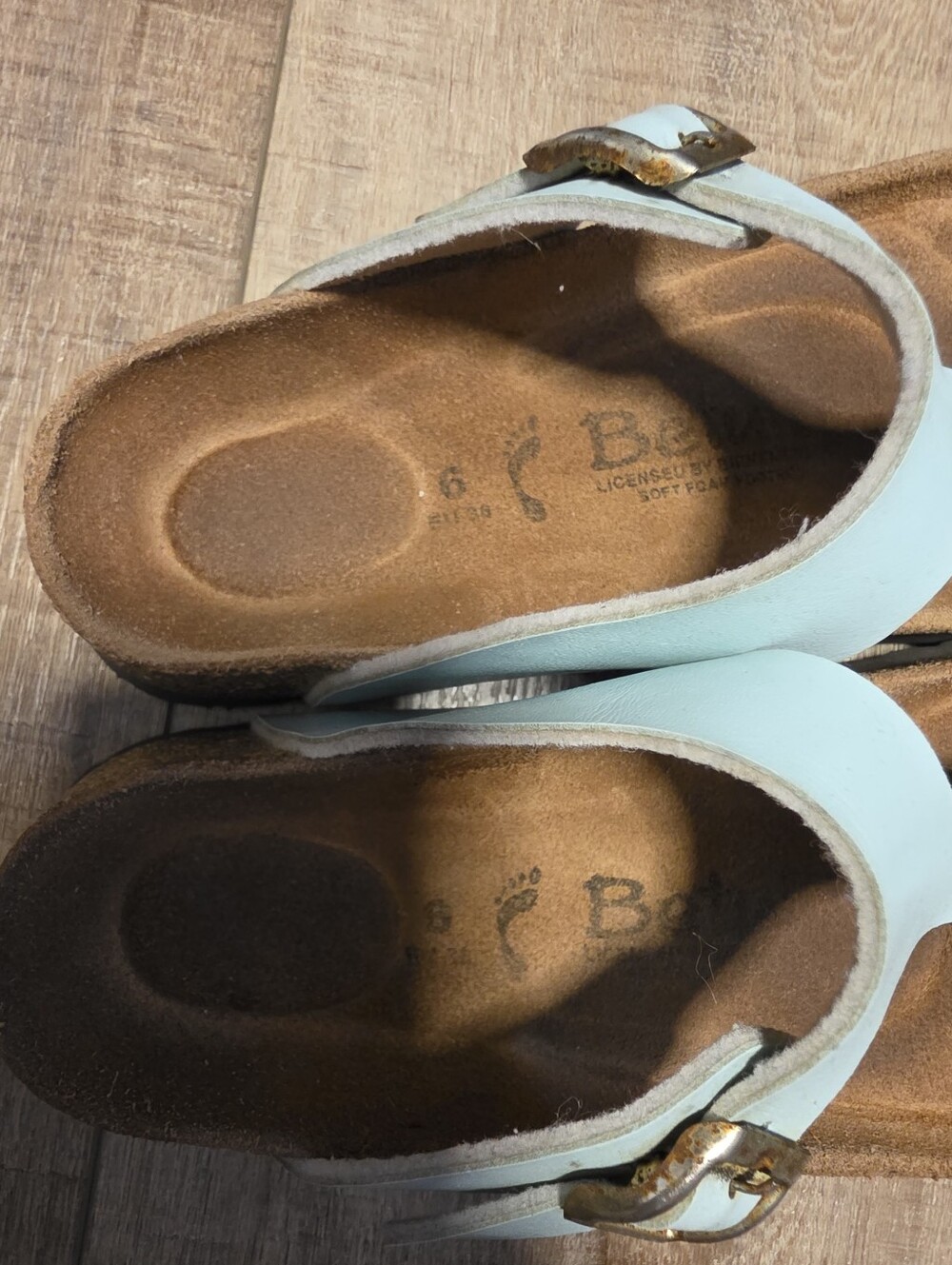 Betula Sandals By Birkenstock Size 6 Turquoise Color - Picture 3 of 5